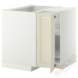 ⭐METOD⭐Тумба угловая с каруселью, белый/Bodbyn сливочный, 88x88 cm⭐ИКЕА-29357834