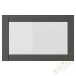 ⭐SINDVIK⭐Дверь стаканане, темно-серый/Чистое стекло, 60x38 cm⭐ИКЕА-80538803