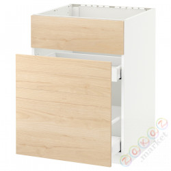 ⭐METOD / MAXIMERA⭐Форма L + 3F/2шу, белый/Askersund яркий узор ясеня, 60x60 cm⭐ИКЕА-89215846