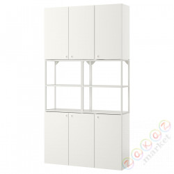 ⭐ENHET⭐Книжный шкаф, белый, 120x32x225 cm⭐ИКЕА-49331447