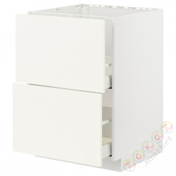 ⭐METOD / MAXIMERA⭐Стандартный злотый + 2 цифры/2шу, белый/Vallstena белый, 60x60 cm⭐ИКЕА-79507176