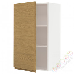 ⭐METOD⭐Навесной шкаф с полками, белый/Voxtorpподражание. дуб, 60x100 cm⭐ИКЕА-79538696