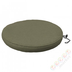 ⭐FROSON/DUVHOLMEN⭐Подушка стула, сад, темно-бежевыйowo-зеленый, 35 cm⭐ИКЕА-69412744