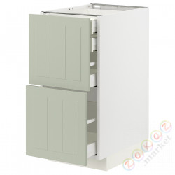 ⭐METOD / MAXIMERA⭐Sсstj 2fr/2n/śr/в шу, белый/Stensund светло-зеленый, 40x60 cm⭐ИКЕА-29487232