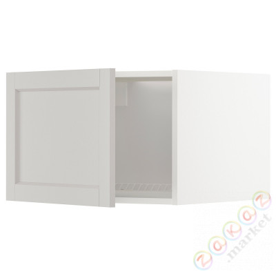 ⭐METOD⭐Верх для холодильника/морозильная камера, белый/Lerhyttan светло-серый, 60x40 cm⭐ИКЕА-99462153
