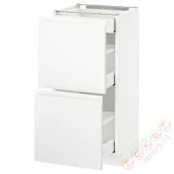 ⭐METOD / MAXIMERA⭐Sсstj 2fr/3шу, белый/Voxtorpматовый белый, 40x37 cm⭐ИКЕА-29112832