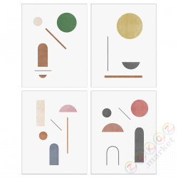 ⭐PJATTERYD⭐Образ, artystyczne kшт.ałty, 28x38 cm⭐ИКЕА-30545735