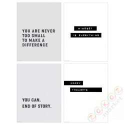 ⭐BILD⭐Плакат, mindset is everything, 30x40 cm⭐ИКЕА-40554965