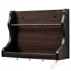 ⭐LEVLA⭐Organizer стена, темно коричневый, 28x9x21 cm⭐ИКЕА-20498353