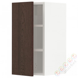 ⭐METOD⭐Навесной шкаф с полками, белый/Sinarp коричневый, 30x60 cm⭐ИКЕА-59469571