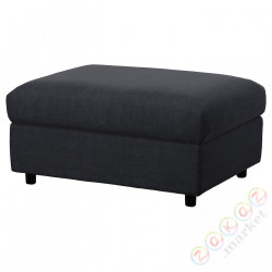 ⭐VIMLE⭐Чехол для табурета с ящиком, Saxemara черно-синий⭐ИКЕА-40496169