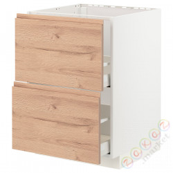 ⭐METOD / MAXIMERA⭐Стандартный злотый + 2 цифры/2шу, белый/Voxtorpподражание. дуб, 60x60 cm⭐ИКЕА-79402933