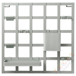 ⭐SNICKRA⭐8-частиowy pанеl do przechowywania, серо-зеленый, 38x38 cm⭐ИКЕА-40518246