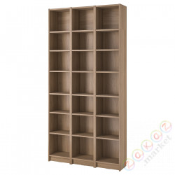 ⭐BILLY⭐Комбинация стойки с nadstawkami, подражание. дуб, 120x28x237 cm⭐ИКЕА-89483392