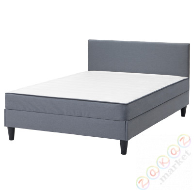⭐SABOVIK⭐Континентальная кровать, жесткий/Виссле серый, 160x200 cm⭐ИКЕА-49385751
