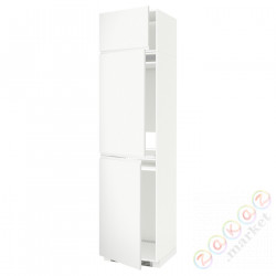 ⭐METOD⭐Ледяной шкаф высокий/замораживание/3Drz, белый/Voxtorpматовый белый, 60x60x240 cm⭐ИКЕА-19463948