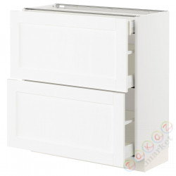 ⭐METOD / MAXIMERA⭐Кабинет stj 2fr/3шу, белый Enköping/белый имитация дерева, 80x37 cm⭐ИКЕА-39473442