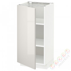 ⭐METOD⭐Кабинет ул./полки, белый/Ringhult светло-серый, 40x37 cm⭐ИКЕА-79455243