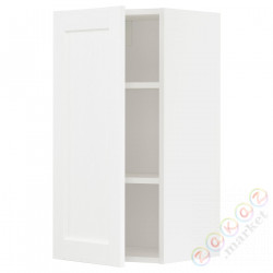 ⭐METOD⭐Навесной шкаф с полками, белый Enköping/белый имитация дерева, 40x80 cm⭐ИКЕА-79473459