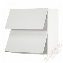 ⭐METOD⭐Горизонтальный шкаф 2 Drzв и открытое касание, белый/Stensund белый, 80x80 cm⭐ИКЕА-49409257