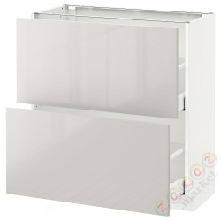 ⭐METOD / MAXIMERA⭐Шкаф/2 шу/, белый/Ringhult светло-серый, 80x37 cm⭐ИКЕА-49142588