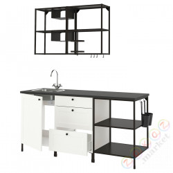 ⭐ENHET⭐Кухня, антрацит/белый rama183x63.5x222 cm⭐ИКЕА-29337520