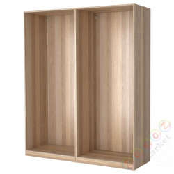 ⭐PAX⭐2 рамы шкафа, под беленый дуб, 200x58x236 cm⭐ИКЕА-89872933