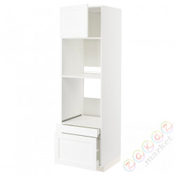 ⭐METOD / MAXIMERA⭐Рано утром/пирог ком доктор/2 шу, белый Enköping/белый имитация дерева, 60x60x200 cm⭐ИКЕА-09473575