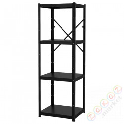 ⭐BROR⭐Книжный шкаф, черный, 65x55x190 cm⭐ИКЕА-29471759