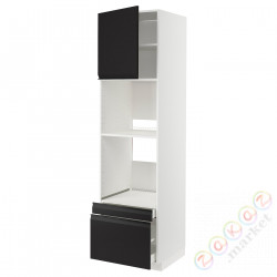 ⭐METOD / MAXIMERA⭐Рано утром/пирог ком доктор/2 шу, белый/Upplöv матантрацит, 60x60x220 cm⭐ИКЕА-89493032