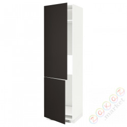 ⭐METOD⭐Шш н айс/проживающий 2Drz, белый/Кунгсбака антрацит, 60x60x220 cm⭐ИКЕА-19211880