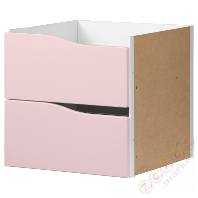 ⭐KALLAX⭐Взнос от 2 ящики, бледно-розовый, 33x33 cm⭐ИКЕА-40496744