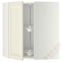 ⭐METOD⭐Шкаф навесной угловой с каруселью, белый/Bodbyn сливочный, 68x80 cm⭐ИКЕА-39120129