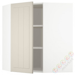 ⭐METOD⭐Навесной угловой шкаф с полками, белый/Stensund бежевый, 68x80 cm⭐ИКЕА-29407971