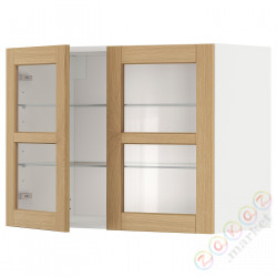 ⭐METOD⭐Шах половина/2 стакан Drz, белый/Forsbacka дуб, 80x60 cm⭐ИКЕА-59509355