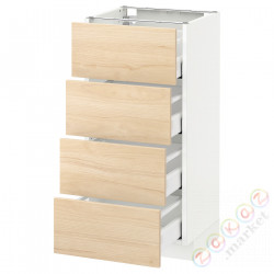 ⭐METOD / MAXIMERA⭐Бывший 4 пт/4шу, белый/Askersund яркий узор ясеня, 40x37 cm⭐ИКЕА-69215913