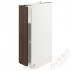 ⭐METOD⭐Кабинет ул./полки, белый/Sinarp коричневый, 20x60 cm⭐ИКЕА-89463836