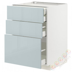 ⭐METOD / MAXIMERA⭐3 пт/2n/śr/в шу, белый/Kallarp jasnoсерый-синий, 60x60 cm⭐ИКЕА-19479303