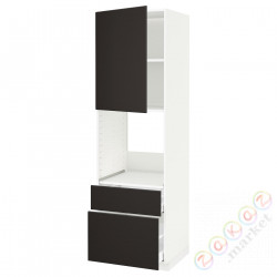 ⭐METOD / MAXIMERA⭐Утром доктора/2fr/Мы бы/в шу, белый/Кунгсбака антрацит, 60x60x200 cm⭐ИКЕА-49463268