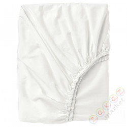 ⭐ULLVIDE⭐Простыня на резинке на резинке, белый, 90x200 cm⭐ИКЕА-30342728