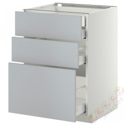 ⭐METOD / MAXIMERA⭐3 пт/2n/śr/в шу, белый/Veddinge Серый, 60x60 cm⭐ИКЕА-19916351