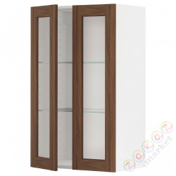 ⭐METOD⭐Шах половина/2 стакан Drz, белый Enköping/коричневый орех, 60x100 cm⭐ИКЕА-99475122