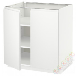 ⭐METOD⭐Кабинет stj/полки/2 дверь, белый/Voxtorpматовый белый, 80x60 cm⭐ИКЕА-99456185