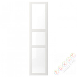 ⭐TYSSEDAL⭐Навесная дверь, белый/стакан, 50x195 cm⭐ИКЕА-69171947