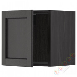 ⭐METOD⭐Навесной шкаф, черный/Lerhyttan черный морилка, 40x40 cm⭐ИКЕА-99455690