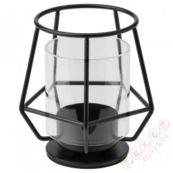 ⭐PARLBAND⭐Держатель чайной свечи, черный, 10 cm⭐ИКЕА-00464368