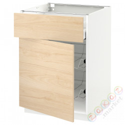 ⭐METOD / MAXIMERA⭐Кабинет stj/доктор/ящики/дверь, белый/Askersund яркий узор ясеня, 60x60 cm⭐ИКЕА-39456683