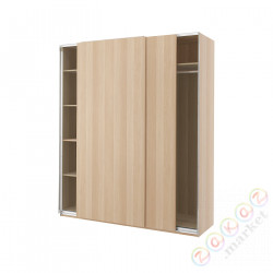 ⭐PAX / HASVIK⭐Гардероб, под беленый дуб/под беленый дуб, 200x66x236 cm⭐ИКЕА-29489938