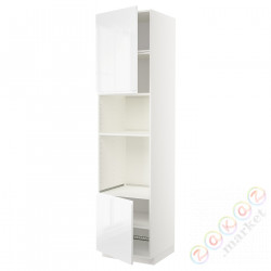 ⭐METOD⭐Шестой огромный/микрофон 2dr/половина, белый/Блеск Voxtorp/белый, 60x60x240 cm⭐ИКЕА-79459566