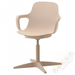 ⭐ODGER⭐Вращающийся стул, белый/бежевый⭐ИКЕА-70308685